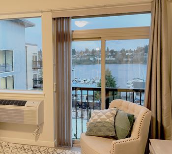 Patio Balcony at Harbor Heights 55+ Community, Olympia, WA, 98501